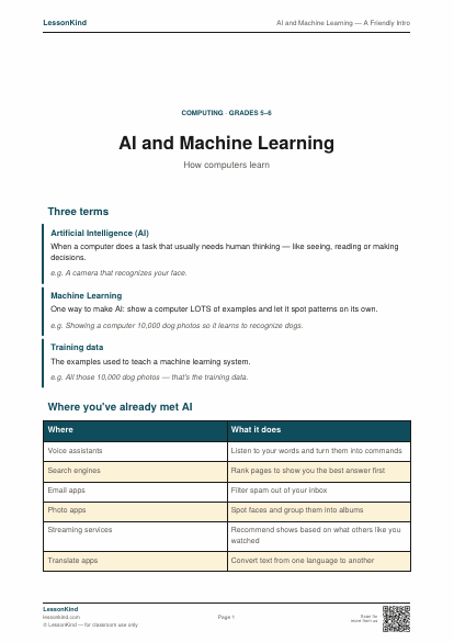 Preview of AI and Machine Learning — A Friendly Intro