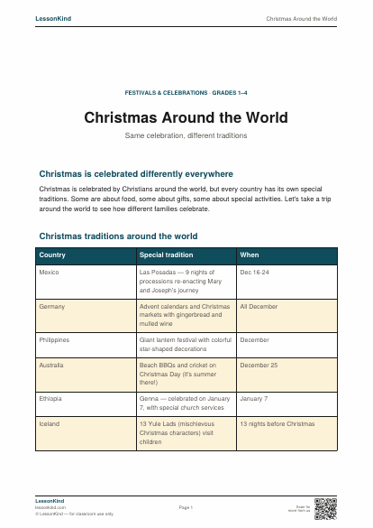 Preview of Christmas Around the World