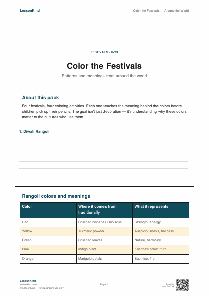 Preview of Color the Festivals — Around the World