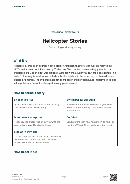 Preview of Helicopter Stories — Starter Pack