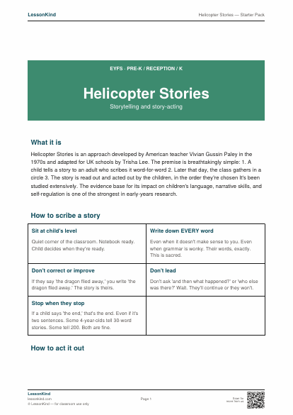 Preview of Helicopter Stories — Starter Pack