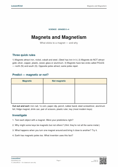 Preview of Magnets and Magnetism