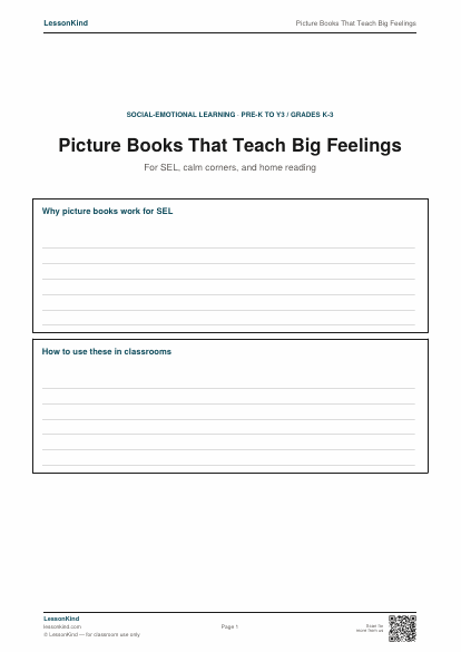 Preview of Picture Books That Teach Big Feelings
