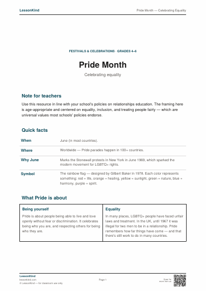 Preview of Pride Month — Celebrating Equality