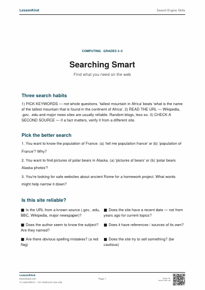 Preview of Search Engine Skills