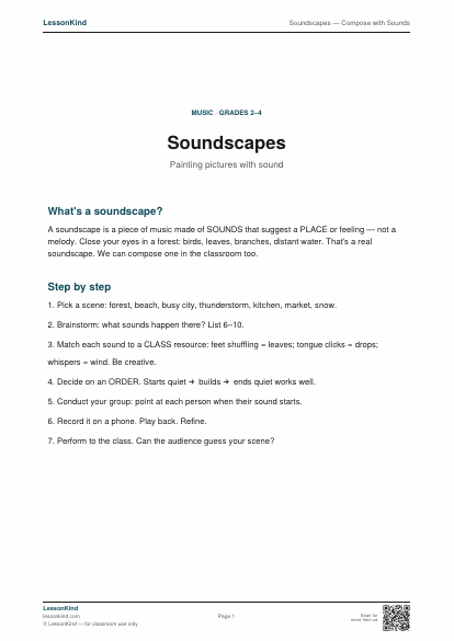 Preview of Soundscapes — Compose with Sounds
