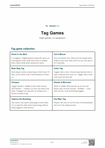 Preview of Tag Games Collection