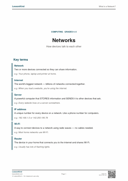 Preview of What is a Network?